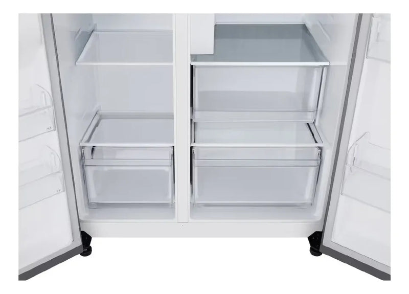 Nevecón Lg Side By Side Capacidad 638 Litros Silver Plateado