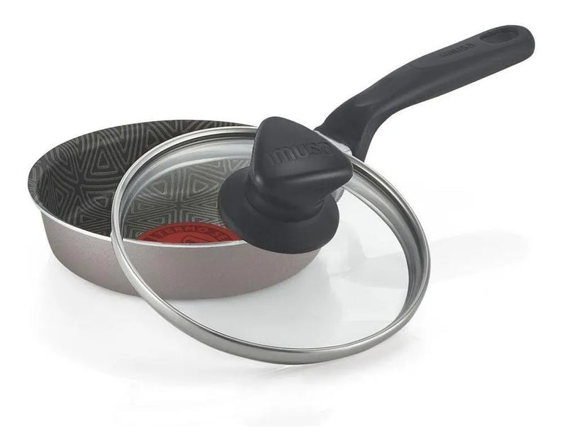 Cacerola Para Huevos 12cm Con Tapa Imusa Talent 5861029284 Gris Y Azul