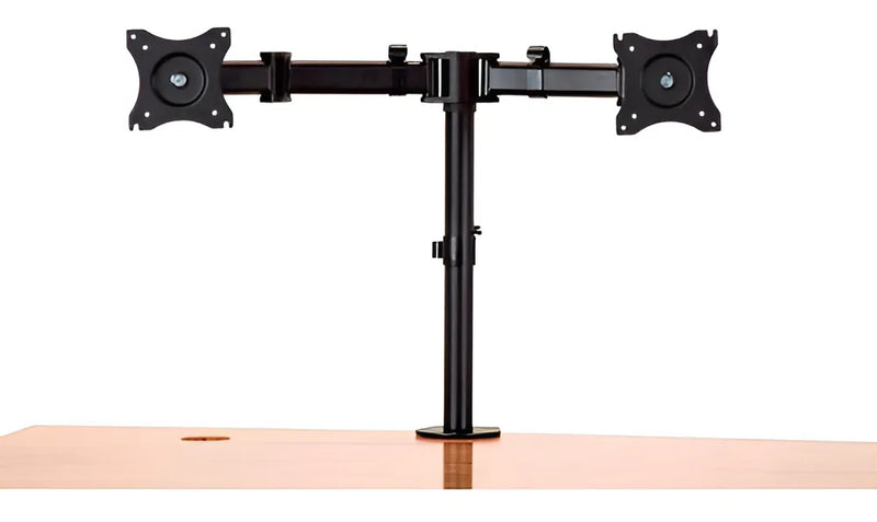 Soporte Para Monitor Doble Brazo De Acero Negro Ma301-22-000