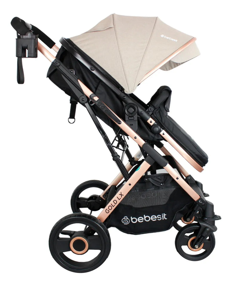 Coche Bebé Moises Gold Lx Bebesit Color Beige