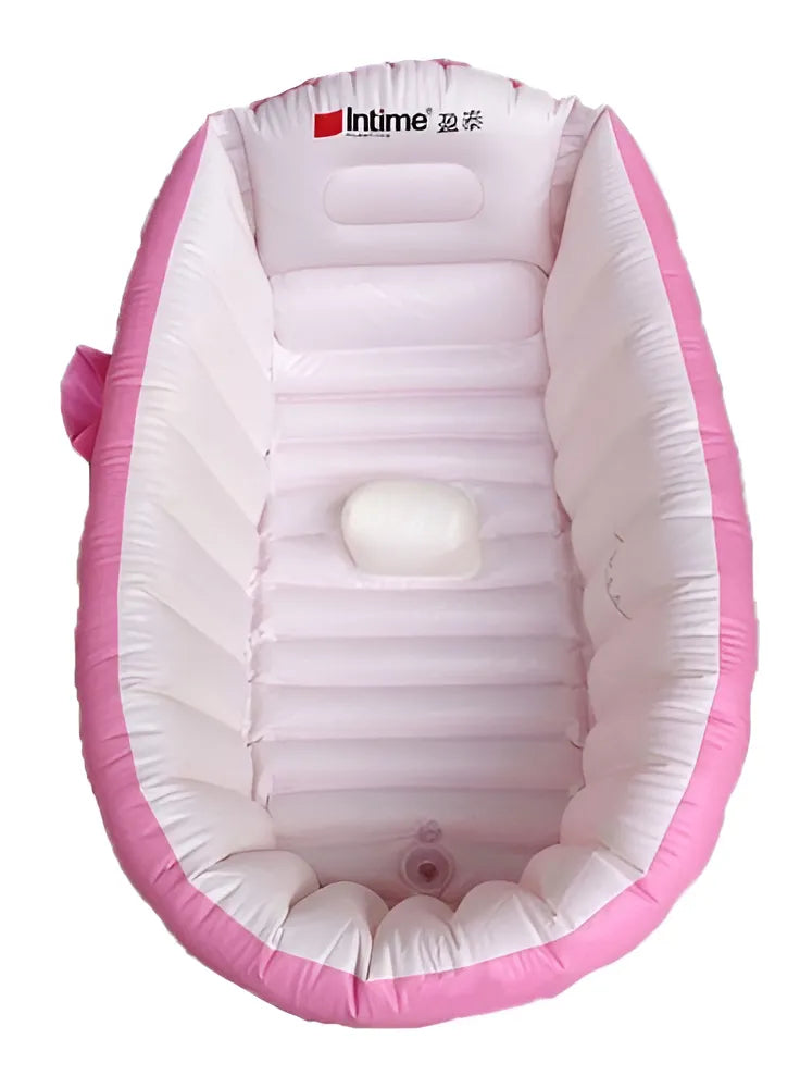 Tina Bañera Inflable Portátil Pink Color Rosa