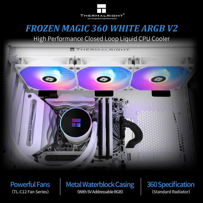 Refrigeración Líquida Thermalright Frozen Magic 360 V2 Argb Blanco