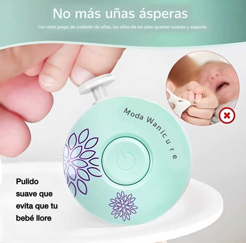 Lima Electrica Bebe Cortauñas Suave Y Segura Cuidado Infanti Agua