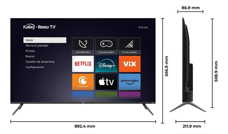Televisor Kalley 40 Pulgadas K-rtv40Fhd Smart Tv Roku Tv
