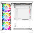 Chasis Gamer Xyz Qubex White | Argb | Atx | 4 Fans | Type C Blanco