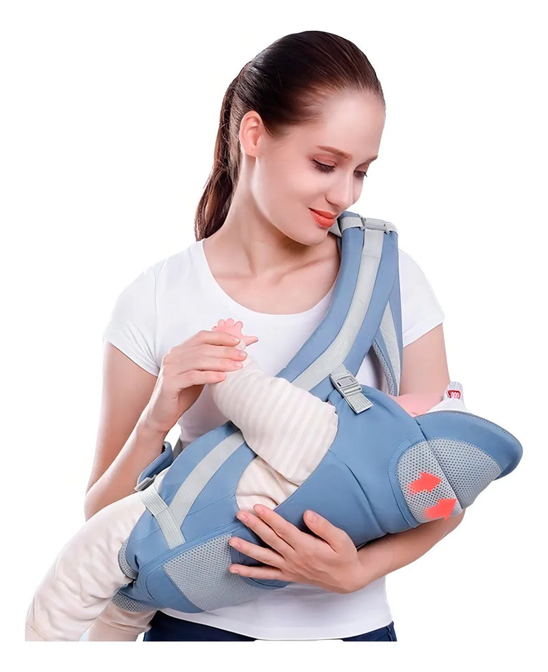 Cargador Canguro Para Bebe Niño Y Niña Jonebel Color Azul Oscuro Algodón Talla M