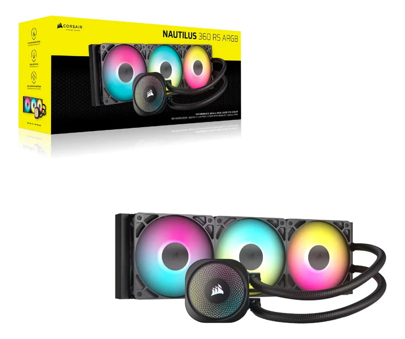 Refrigeración Líquida Corsair Nautilus 360 Rs Argb 360mm