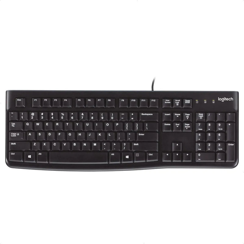 Logitech K120, Teclado Usb, Desempeño Agradable Y Silencioso Teclado Negro Idioma Español España