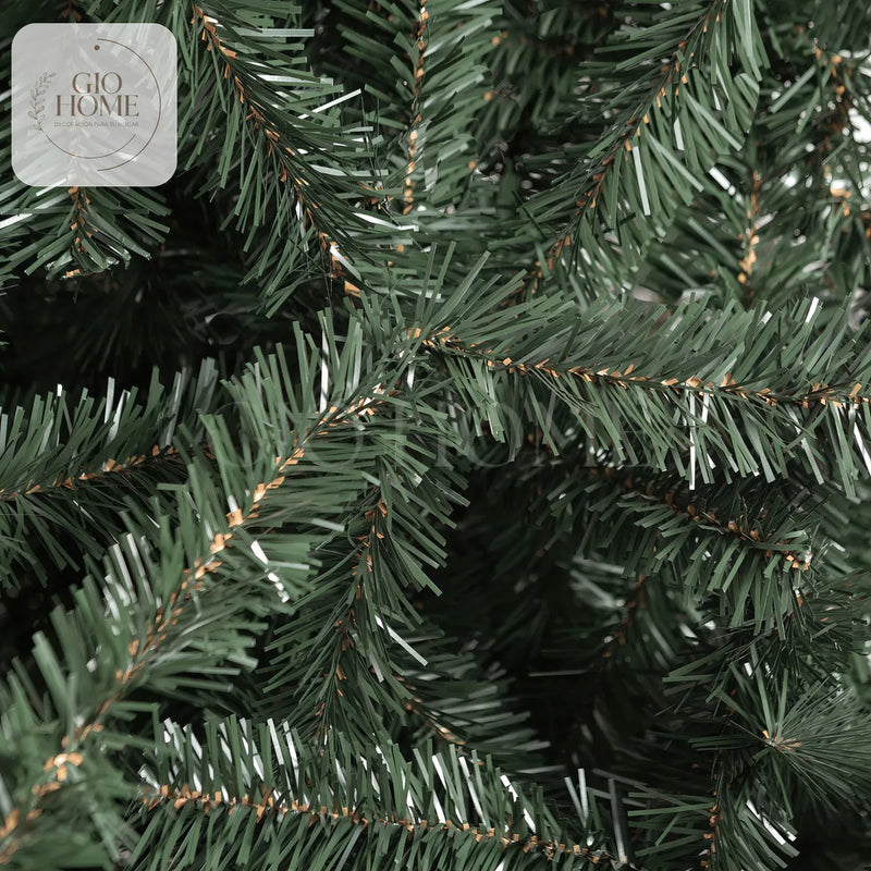Arbol De Navidad Arizona 1.80m 736 Puntas Gio Home Pino Navideño Look Natural Base Metalica Artificial Para Decoracion Con Bolas Adornos Extension Cintas Bombillos Botas Campanas Luces Estrella Noel