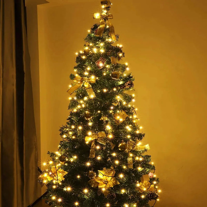 Instalación 200 Led Luz Calida Decoración Navideña Bombillos Cálido