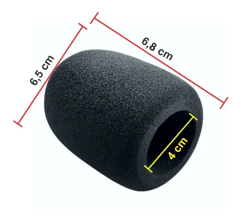 Filtro Espuma Para Micrófono De Mano Estudio Pro Foam 1 Pc Negro