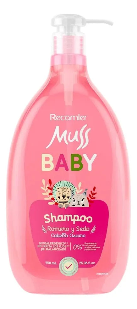 Champú Para Bebés Muss Baby Romero Cabello Oscuro 750ml