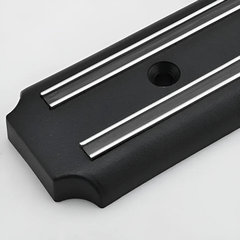 Juego de cuchillos con soporte magnético, color Weck, acero inoxidable y negro