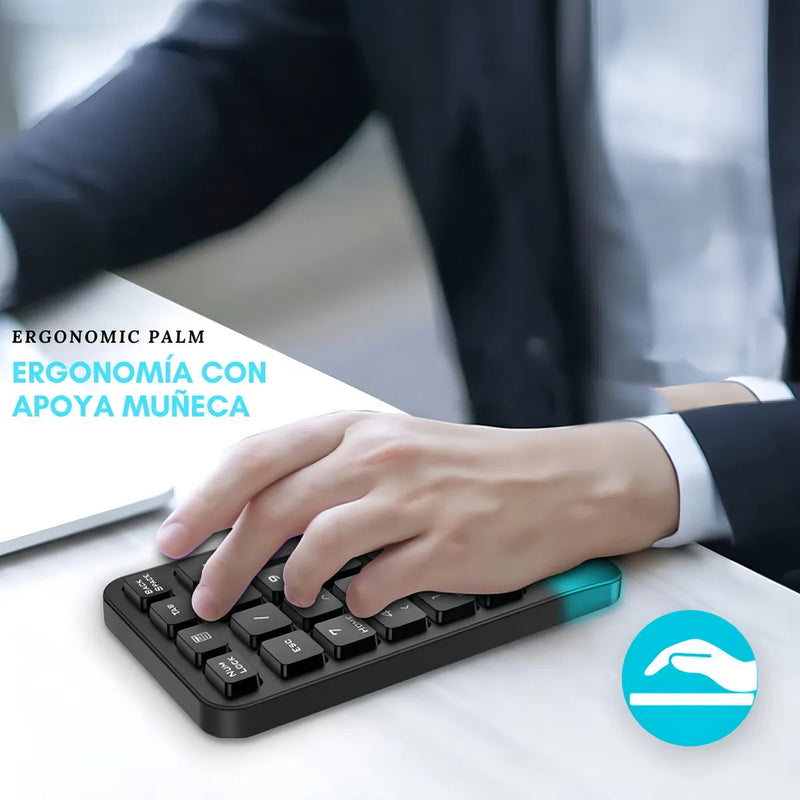 Teclado Numerico Inalambrico Para Pc O Notebook Genius 1000 Teclado Negro Idioma Español Latinoamérica