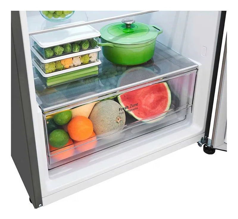 Nevera Lg Top Freezer 394 Lt Doorcooling Thinq Negro Mate