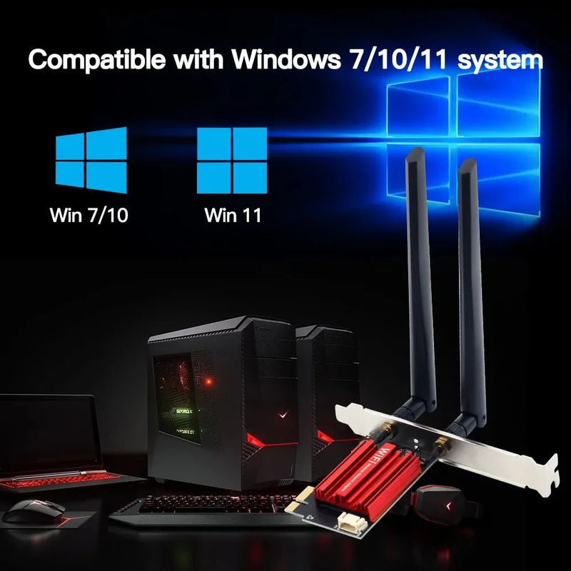 Tarjeta Wifi Bluetooth Pci Express Placa Red Doble Banda 5g