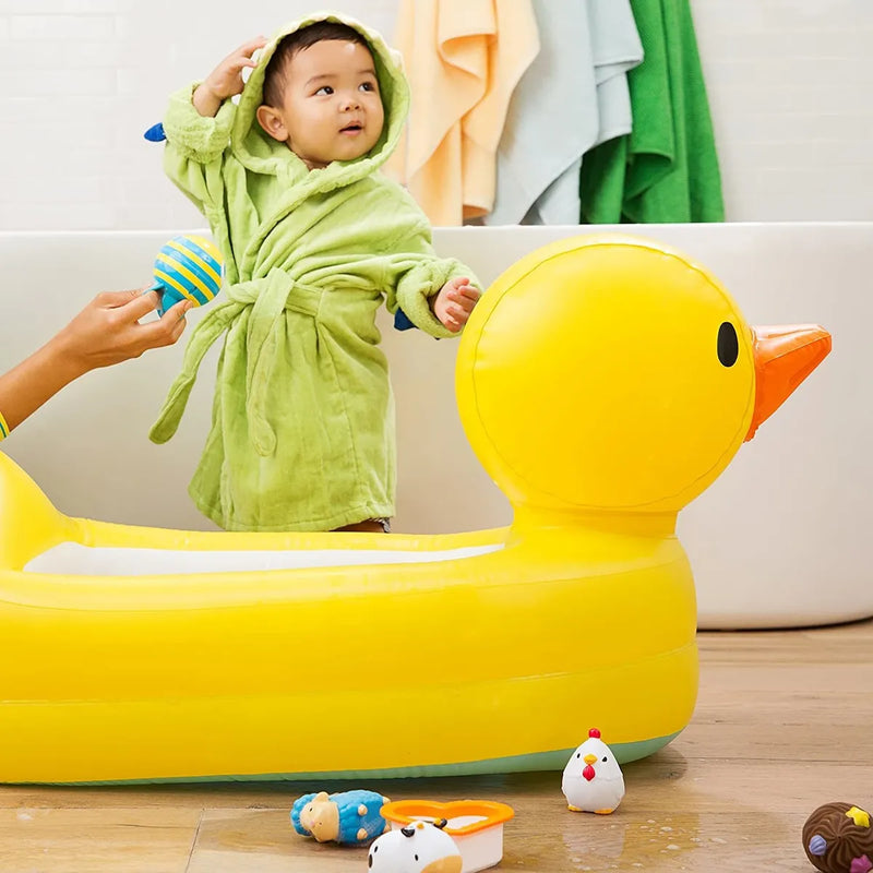 Bañera inflable Munchkin Duck para bebé de más de 6 meses, color amarillo