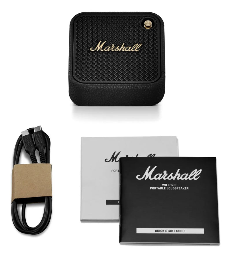 Parlante Portátil Marshall Willen Ii Bluetooth Negro Latón Black And Brass / Negro Latón