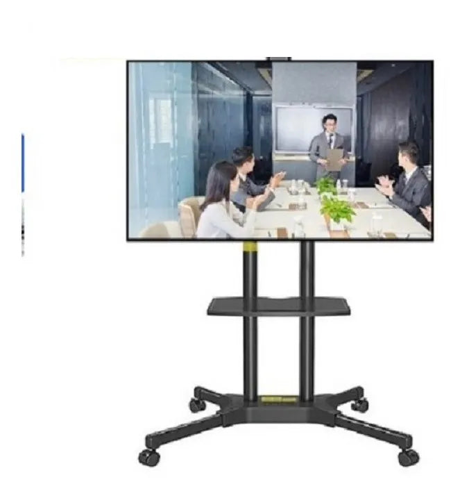 Soporte Tv Pedestal Ruedas Televisor 32 A 65 PuLG 50kg Max Color Negro