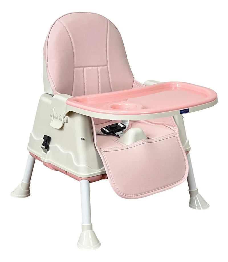 Silla Comedor Bebe 3en1 Happy Baby Zoe Color Rosa