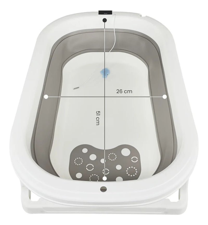 Bañera Bebe Plegable Splash Priori Color Gris