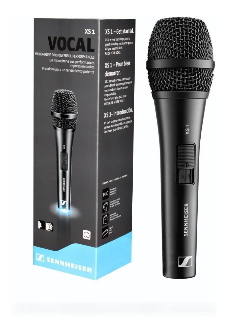 Micrófono Sennheiser XS 1 Dinámico Cardioide color negroS