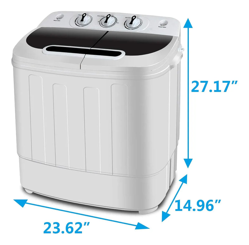 Mini Lavadora Compacta De Carga Superior De Doble Tina