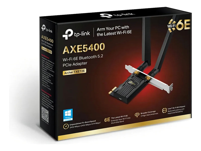 Tp-link Archer Txe72e Adaptador Pcie Axe5400 Wi-fi 6e Bt5.3