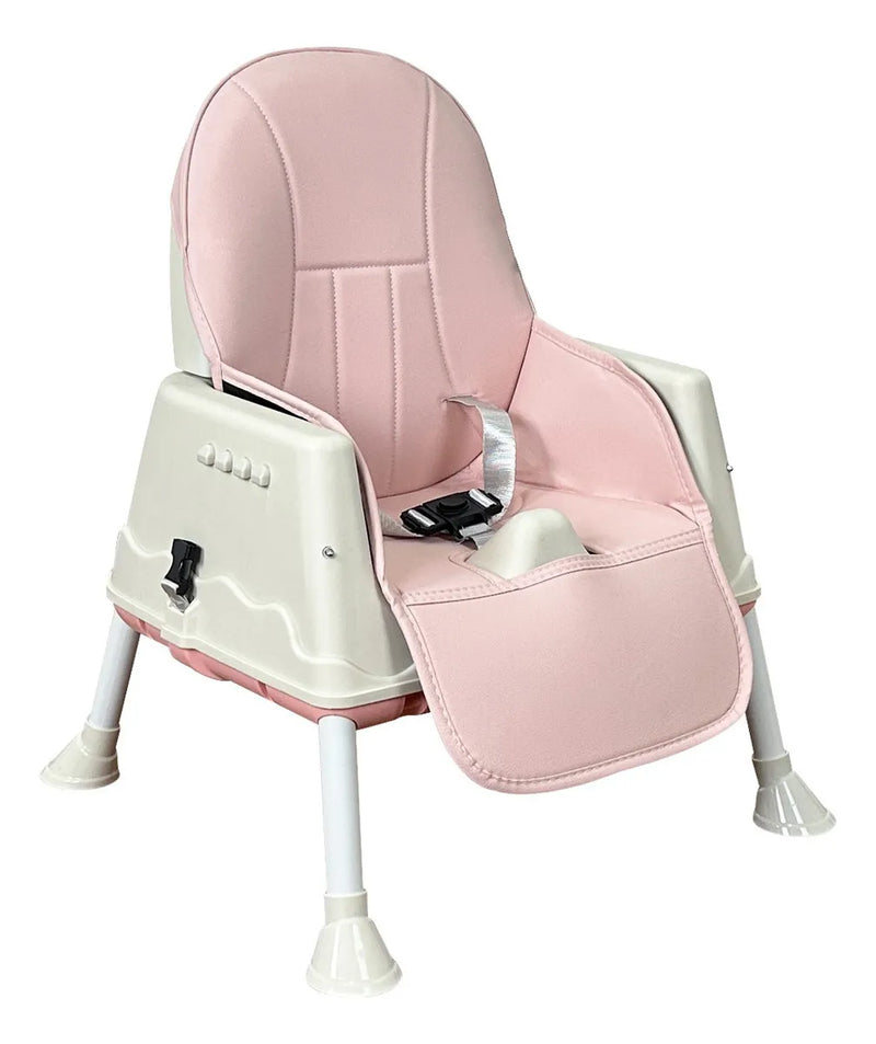Silla Comedor Bebe 3en1 Happy Baby Zoe Color Rosa