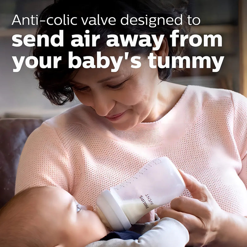 Philips Avent Natural 9oz 4 Biberones Color Transparente