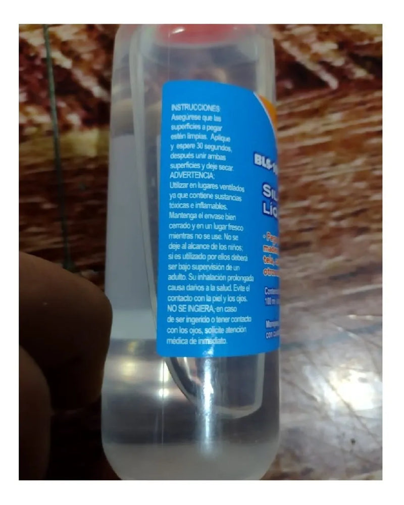 Silicona Liquida 100 Ml Pegar Madera Plastico Unicel Tela