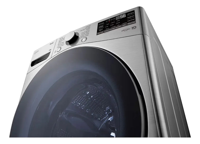 Lavadora Lg Carga Frontal 22 Kg 6 Motion Dd Thinq Plata Plateado