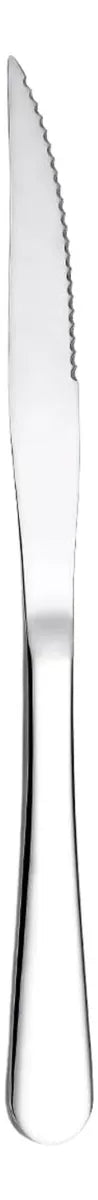 Set De 6 Cuchillos Acero Inoxidable Mesa Acero 410 Plateado