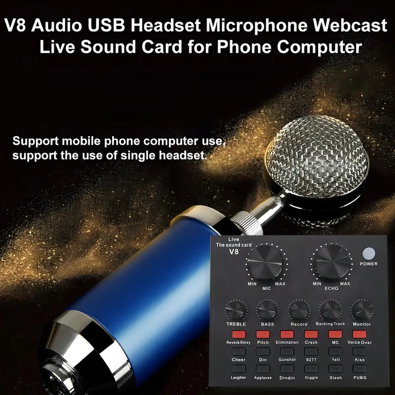 Mezclador Tarjeta Externa Sonido Usb Audio Música Rondon Color Varios