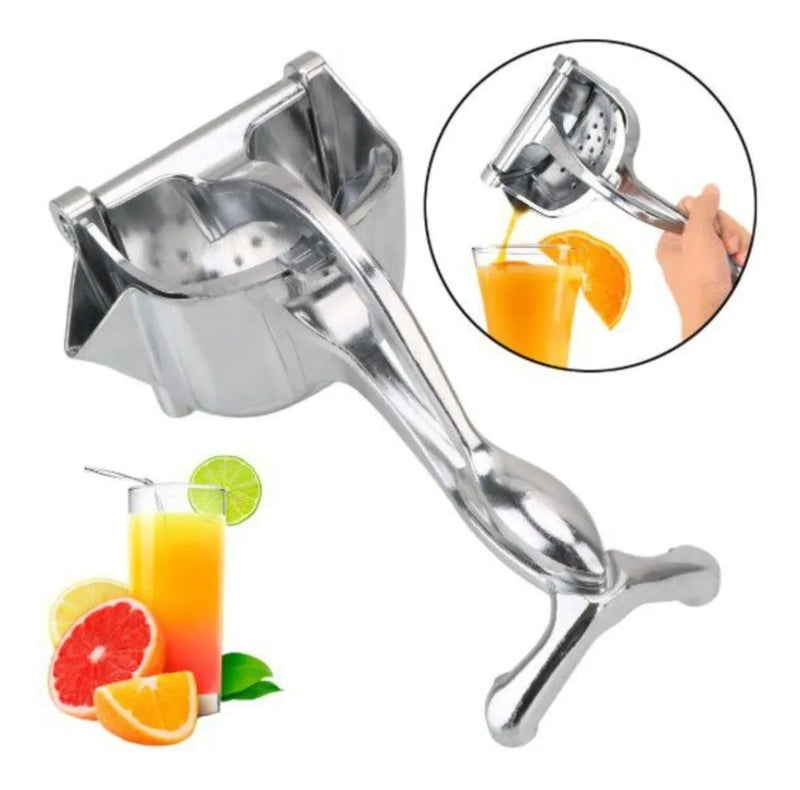 Exprimidor De Frutas Manual Metálico Jugos Limon Naranja
