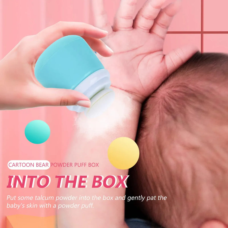 Polvo Suave Y Facil De Usar Para Bebe: Caja De Soplo En Form