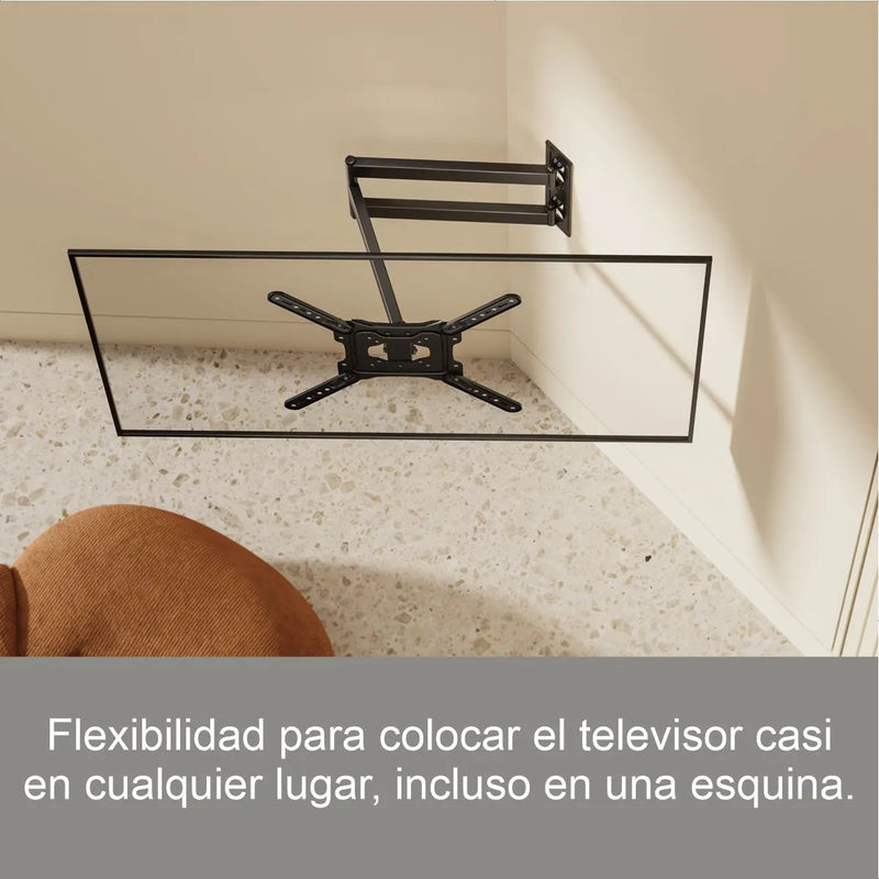 Soporte Tv Extra Largo 73cm Techgo Spb-443l, 23''»65''/35kg Negro