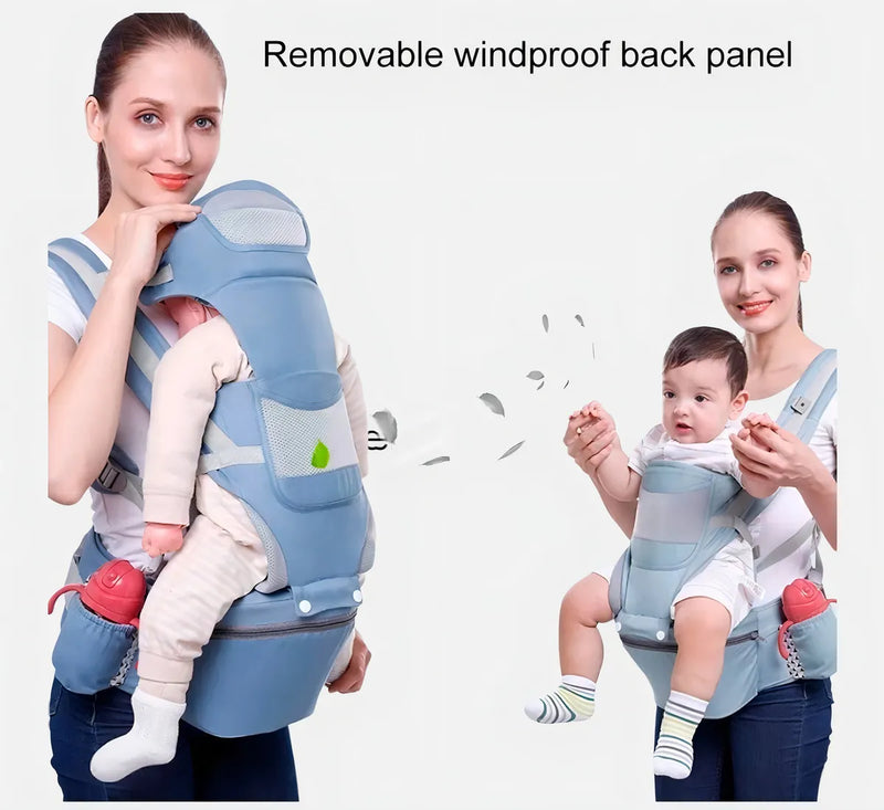 Cargador Canguro Para Bebe Niño Y Niña Jonebel Color Azul Oscuro Algodón Talla M