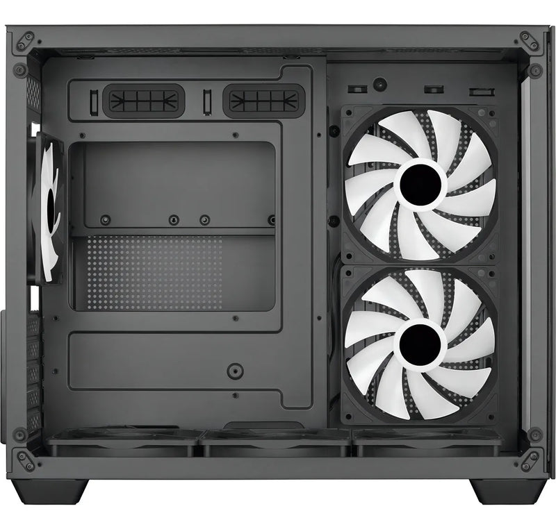 Gabinete Gamer Aerocool Dryft Negro Con 6 Ventiladores Argb Lateral