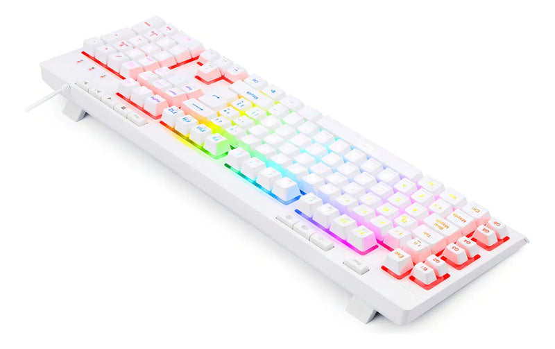 Teclado Redragon Shiva White K512w-rgb-1-sp Español