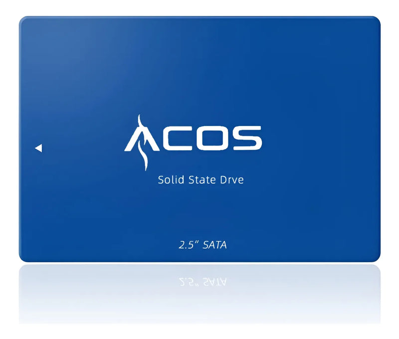 Disco sólido Acos Hd Ssd 256 GB 2.5 SATA, color blanco