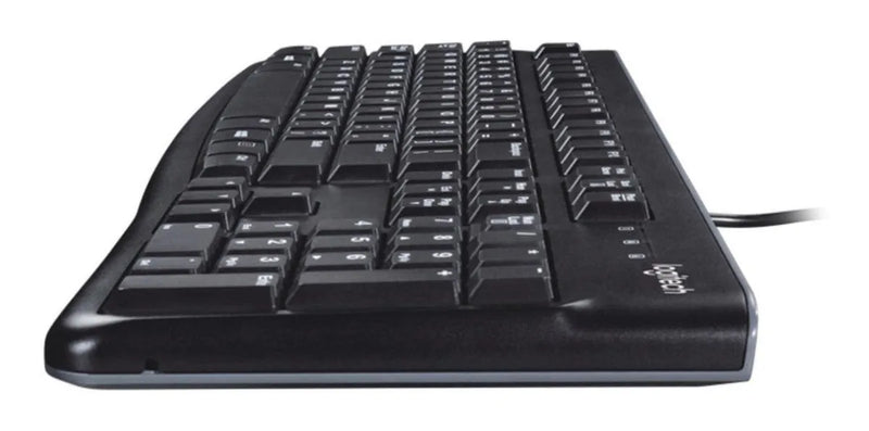 Teclado Logitech QWERTY Membrana español color negro