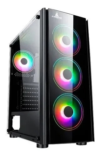 Chasis Iceberg Crystal G9 V3 Argb 4 Fans Incl. - Gamer Atx Negro