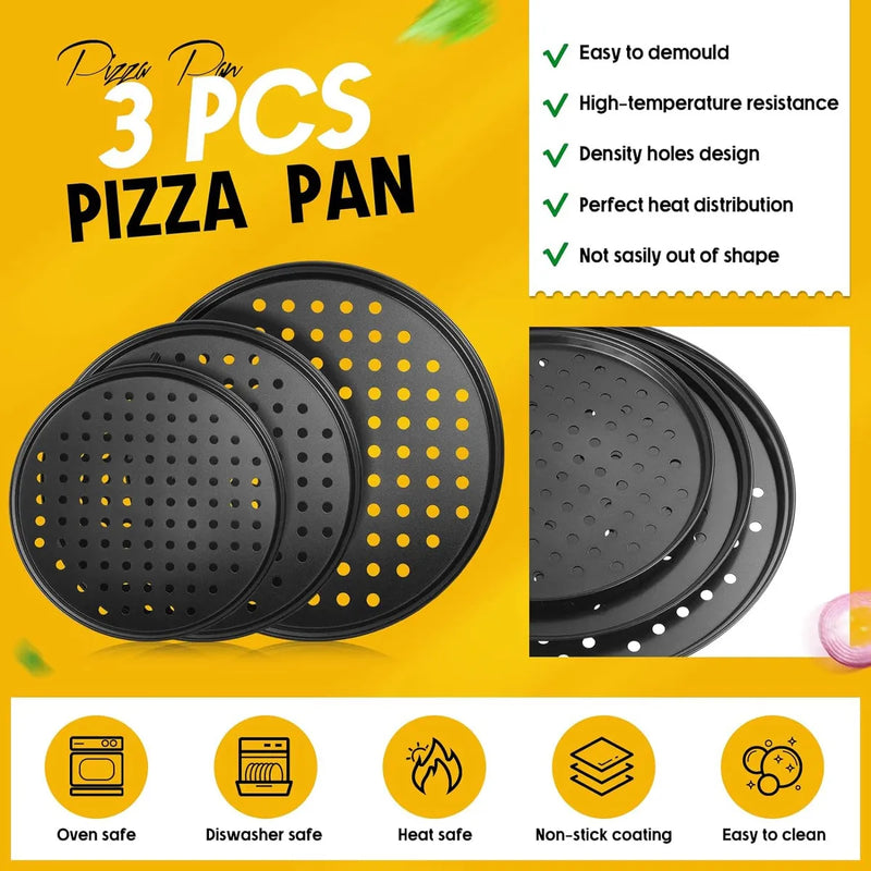 Molde Para Pizza Mimorou De 8 Piezas Con Agujeros De 9 Pulga
