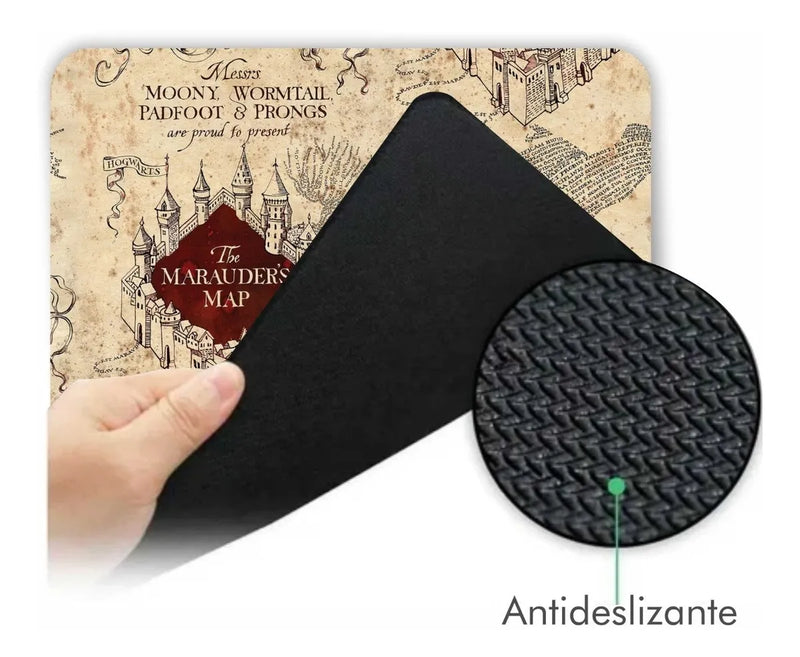 Pad Mouse Pads Harry Potter. Mapa De Merodeadores Negro
