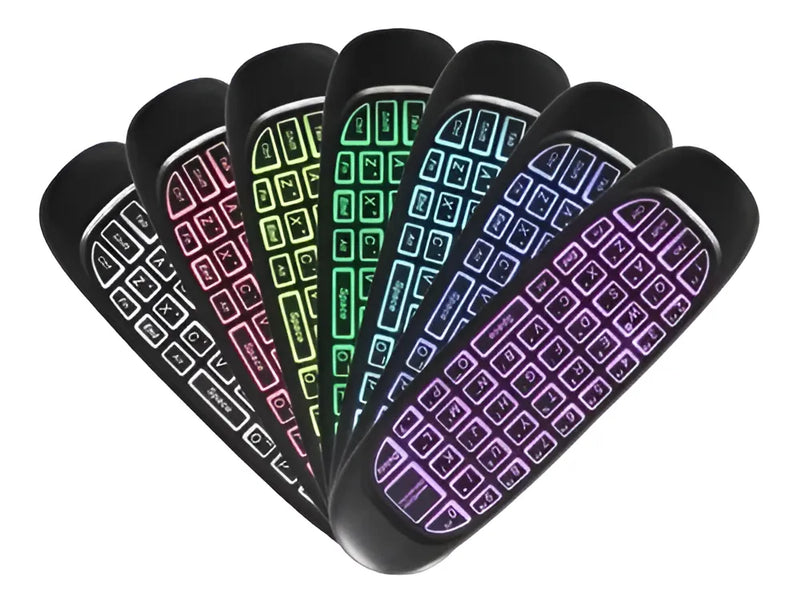 Mini Teclado Inalambrico Air Recargable Gadnic Mouse Color del mouse Negro Color del teclado Negro
