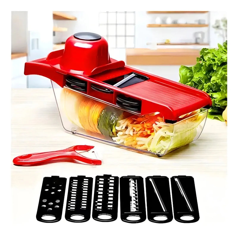 Cortador de frutas y verduras 10 en 1 con múltiples cuchillas Mandoline