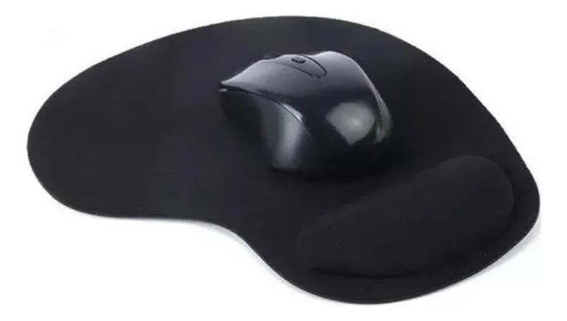 Mousepad Negro Con Soporte En Gel Ergonómico Antideslizantes