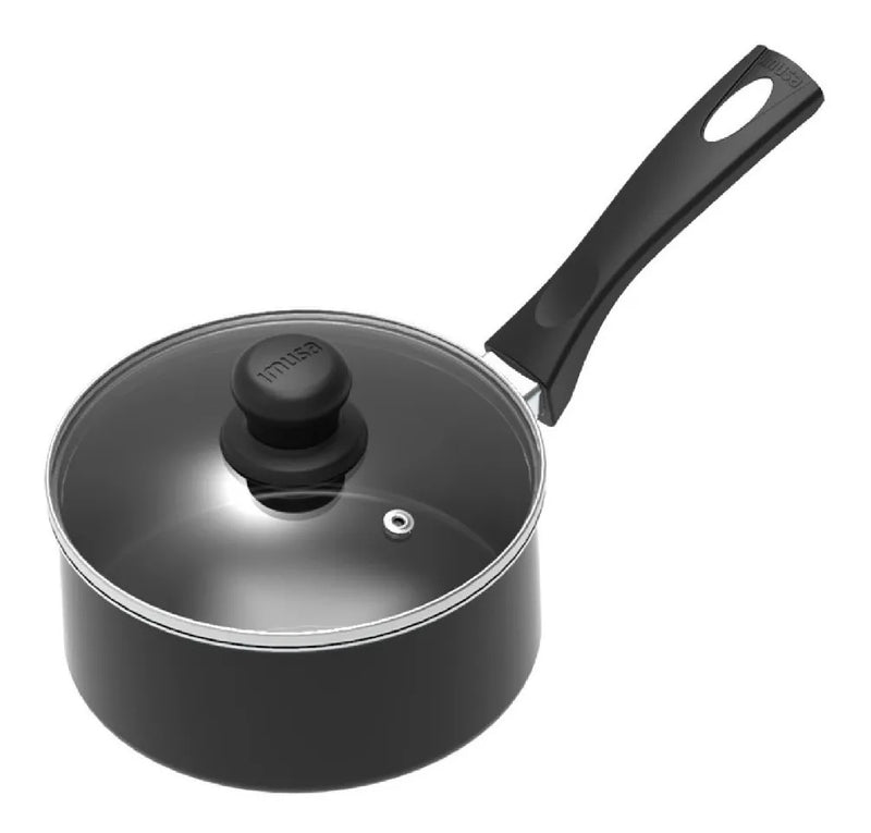 Set Sartén Jumbo 24cm + Perol 16cm Imusa Smart Negro