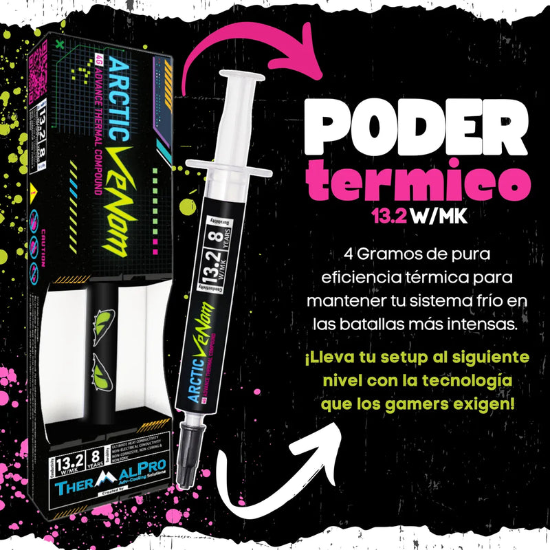 Pasta Térmica Disipadora Profesional Arctic Venom 13.2 4gr